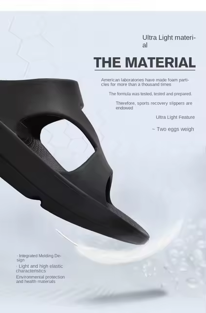 Orthopedic recovery sandals and slides